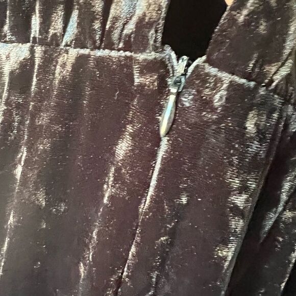 WAYF Posie Lace-Up Jumpsuit In Black Velvet - Picture 9 of 11